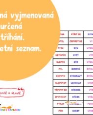 Vyjmenovaná slova k rozstříhání (1)